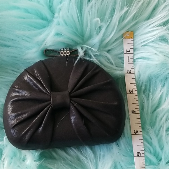Black Bow Clutch / Evening Purse - Picture 7 of 8